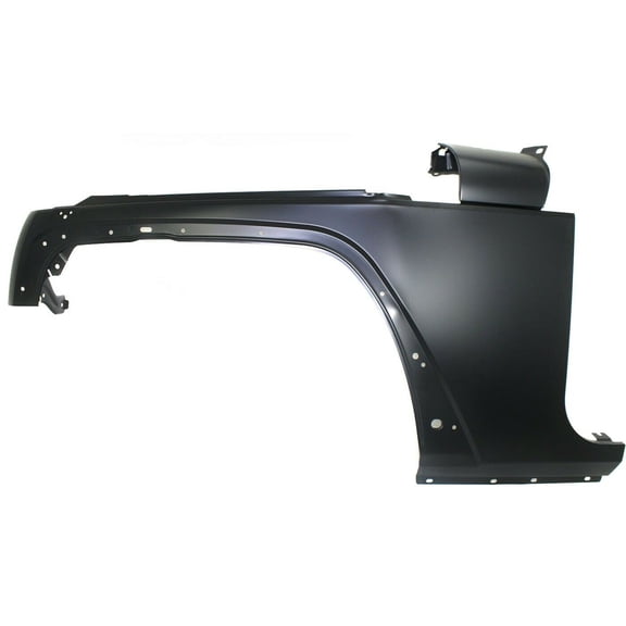 Quarter Panel Front Left Driver Side Primed Steel Without Molding Holes - Replacement Body Panel