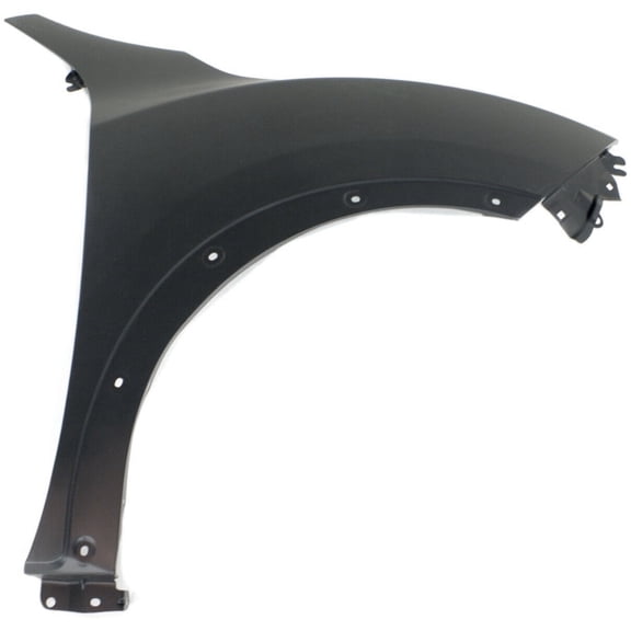Quarter Panel Front Right Passenger Side Primed Steel with Molding Holes - Without Turn Signal Light Hole