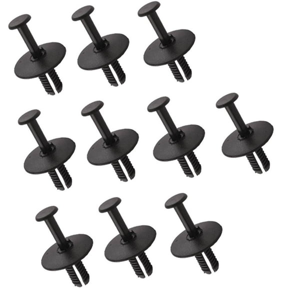 Quarter Panel Wheelhouse Liner Rivet - 10PCS Black Fasteners with Installation Tool