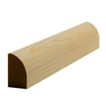 thumbnail image 1 of EWQR13 Quarter Round 1/2" x 3/4" Moulding Trim. Unfinished, 1 of 7