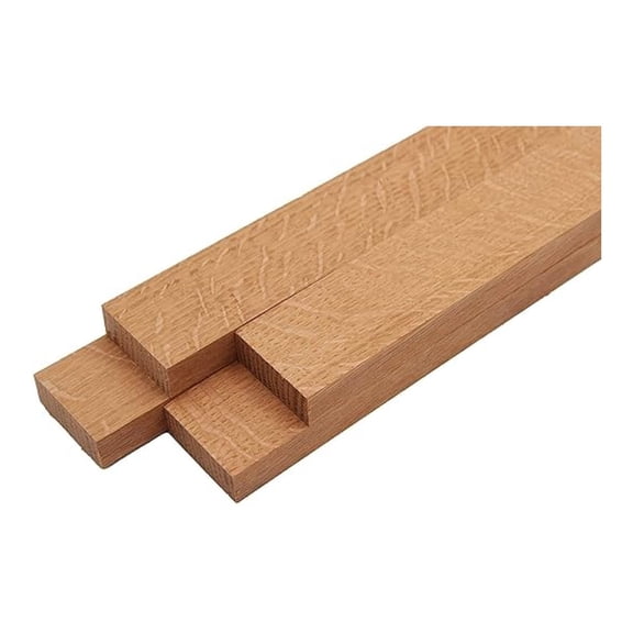 Quarter Sawn White Oak Lumber Board - 3/4" x 2" (4 Pieces) (3/4" x 2" x 12")
