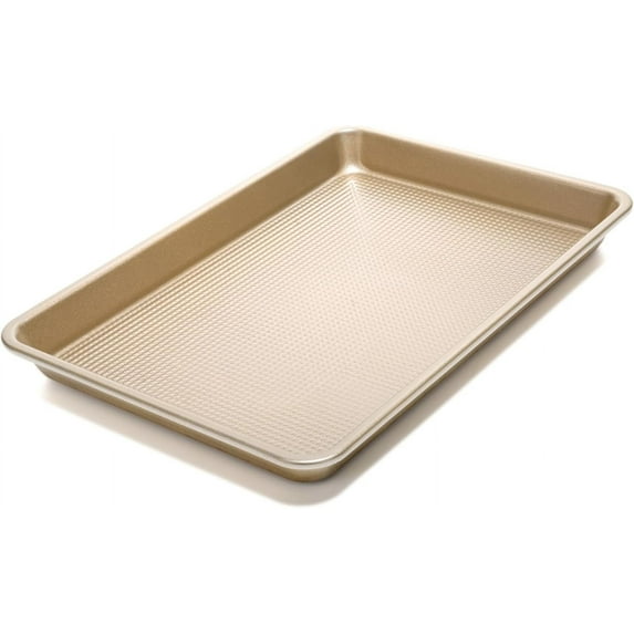 Quarter Sheet Pan, Baking Sheet, Cookie Sheets For Baking With Square Texture Pattern, Thicker Carbon Steel Non-Stick Baking Pan Tray