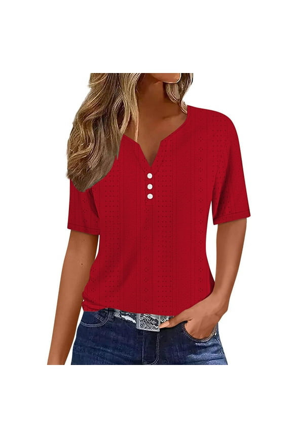 Quarter Sleeve Tops Womens Summer Blouses and Tops Casual Cotton Summer Blouses for Women Floral Shirts for Women my items