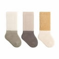 thumbnail image 1 of Quarter Socks Girls Children's Color Block Socks Newborn Socks Children's Socks Fuzzy Slipper Socks Yellow S, 1 of 3