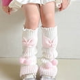 thumbnail image 1 of Quarter Socks Girls Winter Warm Leg Warmers for Girls, Kids Fashion Cute Knitted Legwarmers Soft Socks Socks for Children 3-15Y, 1 of 3