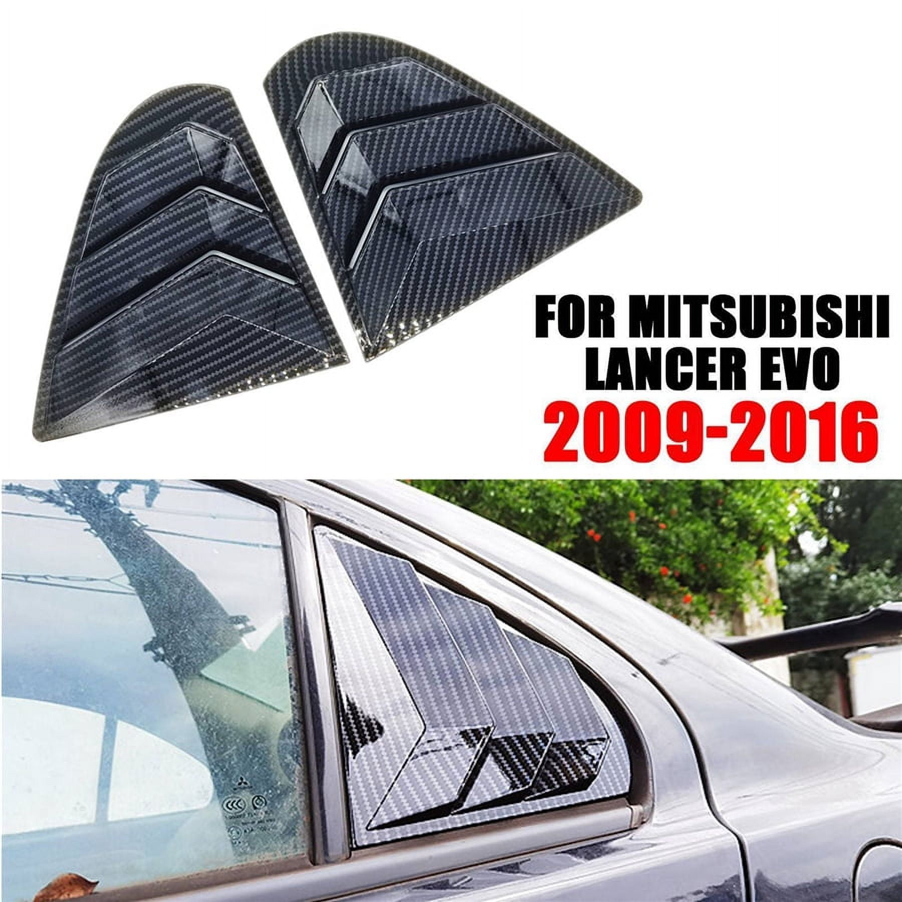 Quarter Window Louver Shutter Cover Side Vent For Mitsubishi Lancer EVO