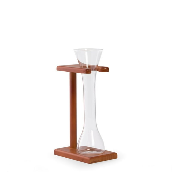 Quarter Yard of Ale Glass with Wooden Stand, 12oz.
