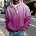 thumbnail image 1 of Quarter Zip Hoodie Mens Shirts Long Sleeve Waffle Sweatshirt 1/4 Zip Pullover with Pockets Pink 2XL, 1 of 4