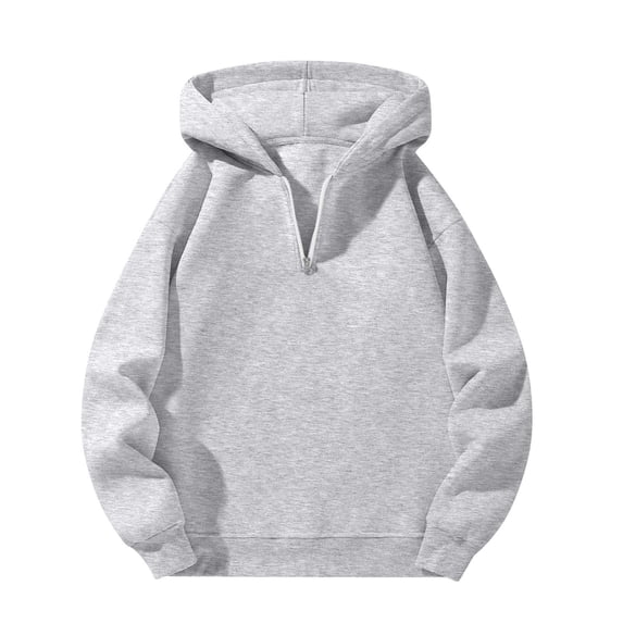 Quarter Zip Kids, Comdrip Half Zipper Collar Sweatshirt Hoodies Long Sleeve Cute Quarter Zip Hoodies Cute Clothes for Girls 10-12 Grey 160