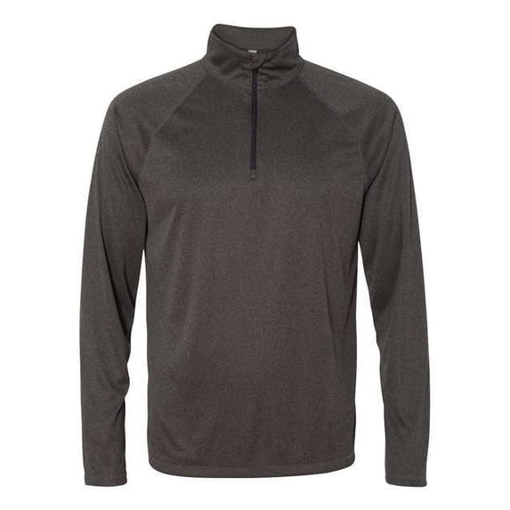 Quarter-Zip Men's Lightweight Pullover Dark Grey Heather Sweater