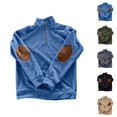 thumbnail image 1 of Quarter Zip Pullover Men 2026 Fall Winter Long Sleeve Jacquard Casual Stand Collar Sweatshirts Mens Pullover Top, 1 of 9