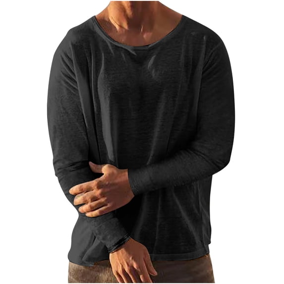 Quarter Zip Pullover Men Cotton Clearance Sweatshirts Casual Round Neck Long Sleeve Pullover