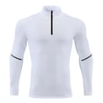 thumbnail image 1 of Quarter Zip Pullover Men Performance Dry 1/4 Zip Fit Active Sports Shirt Pullover Mens Sweatshirt Running Tops, 1 of 3