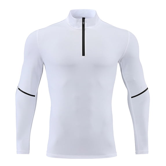 Quarter Zip Pullover Men Performance Dry 1/4 Zip Fit Active Sports Shirt Pullover Mens Sweatshirt Running Tops