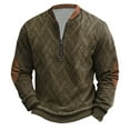 thumbnail image 1 of Quarter Zip Pullover Mens Sweatshirt Casual Long Sleeve Stand Collar Sweatshirts Polyester, 1 of 3