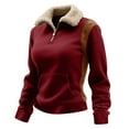 thumbnail image 1 of Quarter Zip Pullover Womens Fall Sweatshirt Fleece Collared Sweatshirts Tops Jacket Casual Long Sleeve Shirt with Pocket Fall Outfits Trendy 2025, 1 of 7