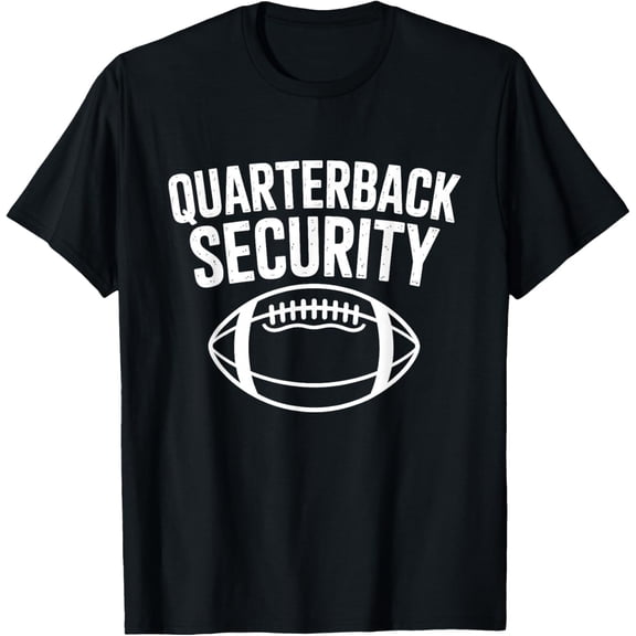 Quarterback Security Funny American Football Offense Lineman T-Shirt