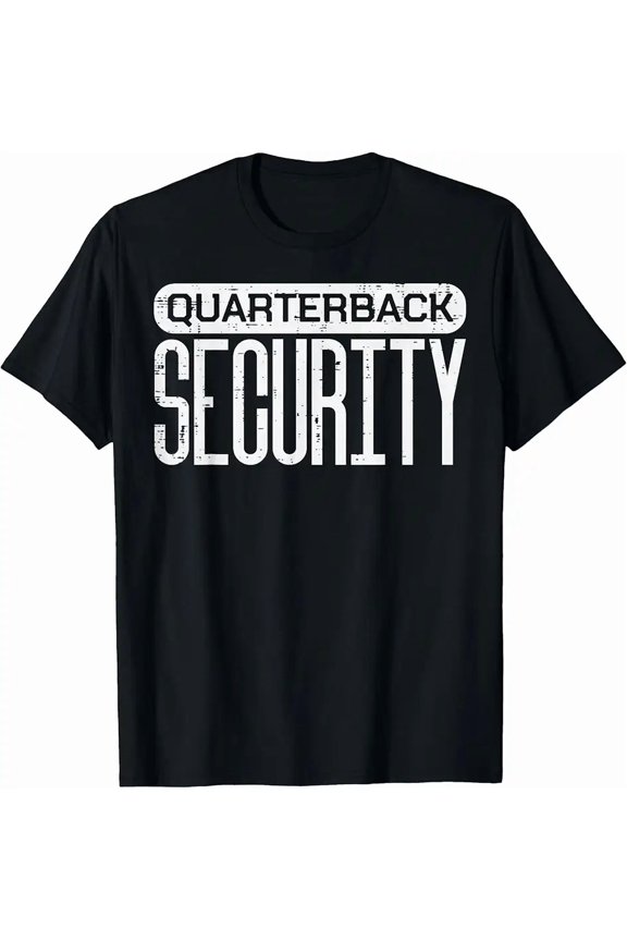 Quarterback Security Funny Offense American Football Lineman T-Shirt