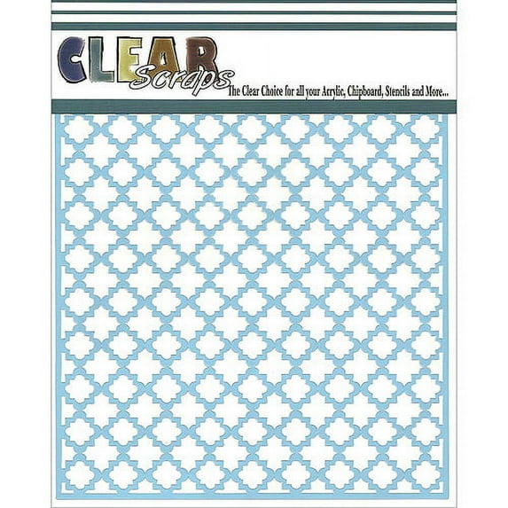 Quarterfoil - Clear Scraps Stencils 6"X6"