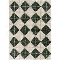 Quarterman Diamond Shag Area Rug