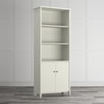 thumbnail image 1 of Quarters & Craft High Tide Collection Home Office Library Bookcase, in Weathered White (QCLIBBWH), 1 of 18