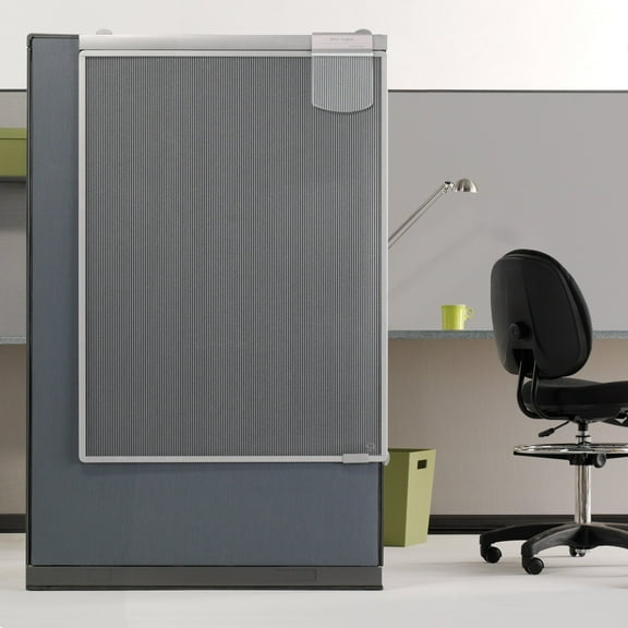 Quartet Workstation Privacy Screen, 36" x 48", Sliding, Partial Length