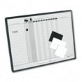 thumbnail image 1 of Quartet 781G Magnetic Employee In/Out Board  Porcelain  24 x 18  Gray/Black  Aluminum Frame, 1 of 2
