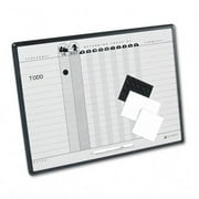 Quartet 781G Magnetic Employee In/Out Board Porcelain 24 x 18 Gray/Black Aluminum Frame