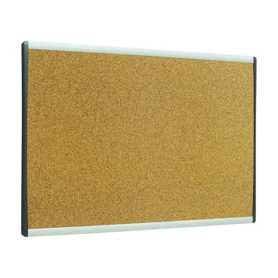 Quartet ARCB2414 Cubicle Arc Frame Colored Cork Board 14 x 24 Tan Aluminum Frame