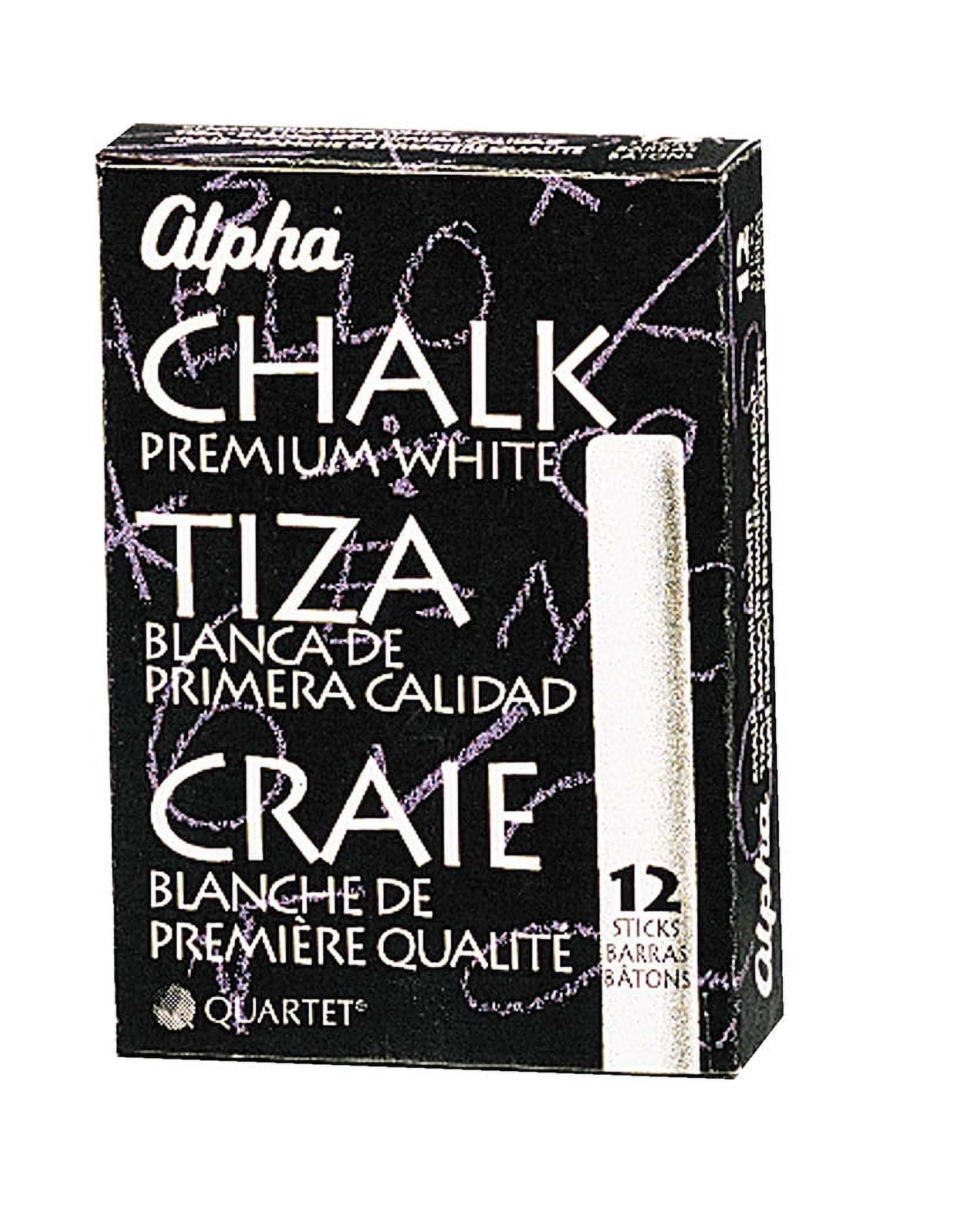 Kedudes Non-Toxic White Dustless Chalk (12 ct Box) and Colored Dustless Chalk (12 ct Box) Bundle + Premium Chalkboard Eraser