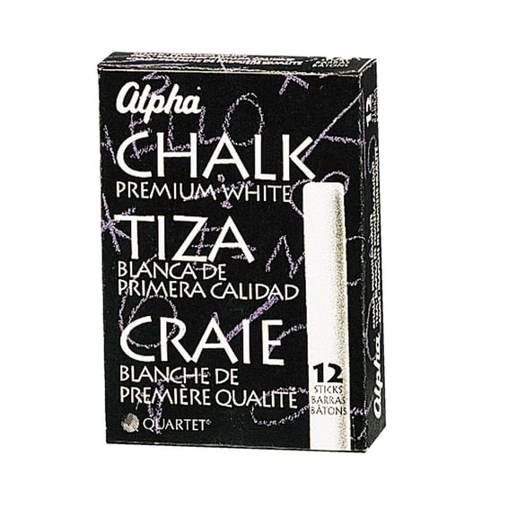 Quartet Alpha Golden White Chalk, 12-Colors