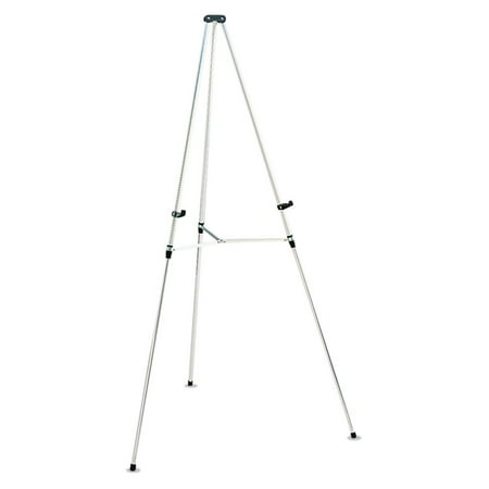 Quartet Aluminum Lightweight Telescoping Display Easel 66 Supports 25 lbs Silver