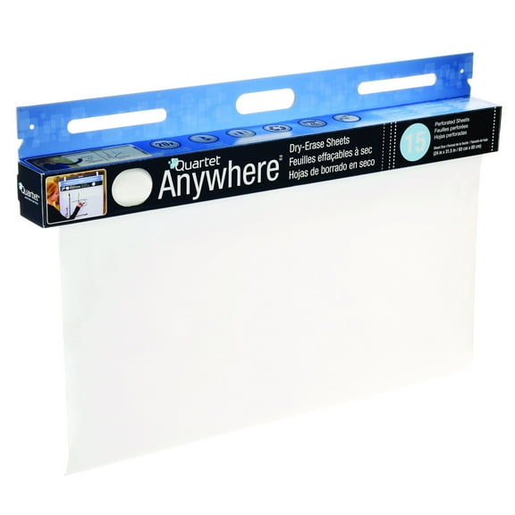 Quartet Anywhere Dry Erase Sheets 15 Sheet Roll - Dry-Erase Accessories