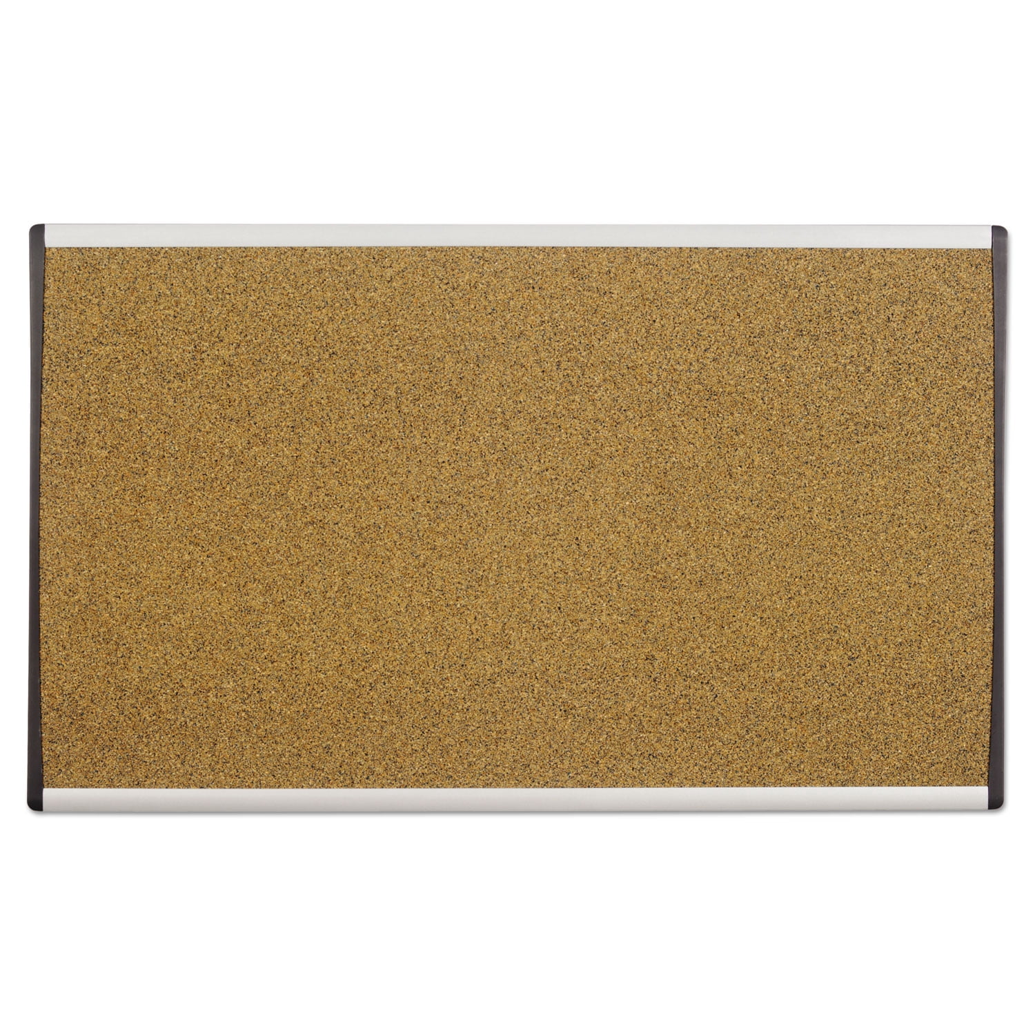Quartet Arc Frame Cork Cubicle Board, 14" x 24", Tan, Aluminum Frame, Easy Installation