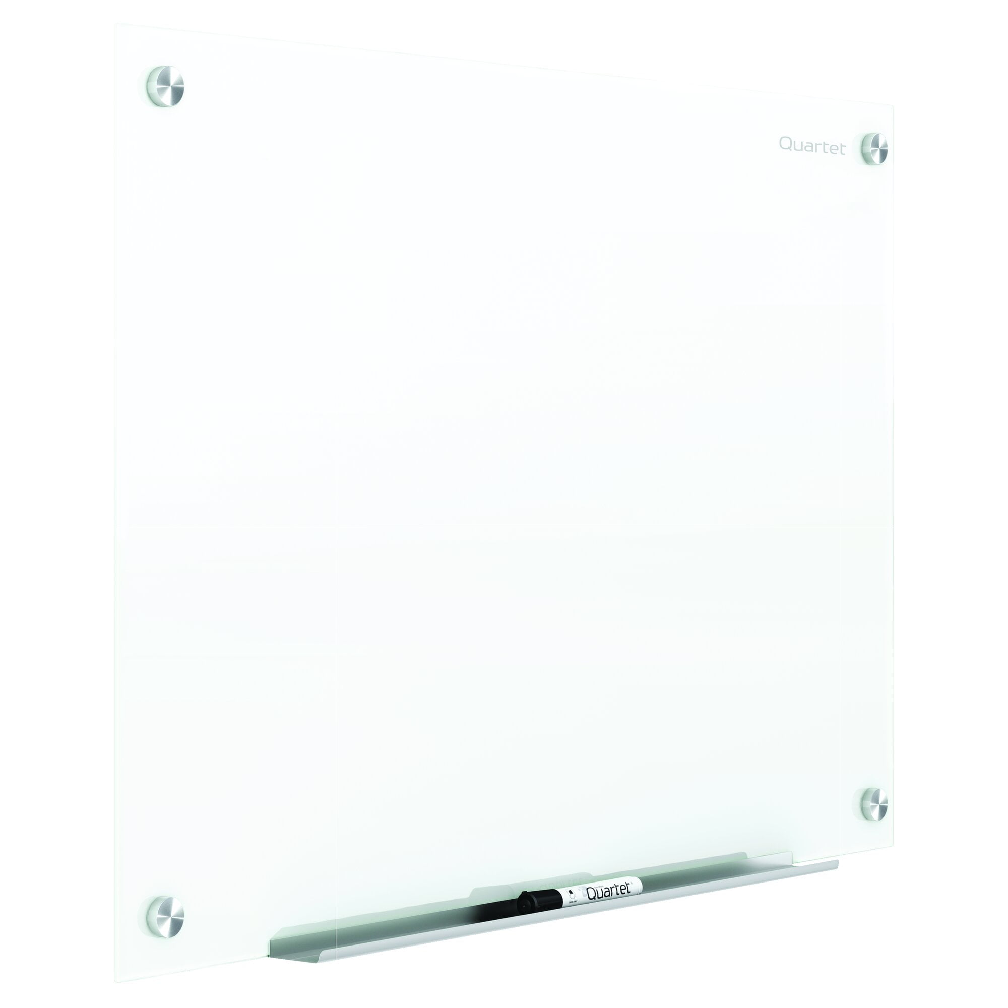 Quartet Infinity Magnetic Glass Marker Board 36 x 24 Black