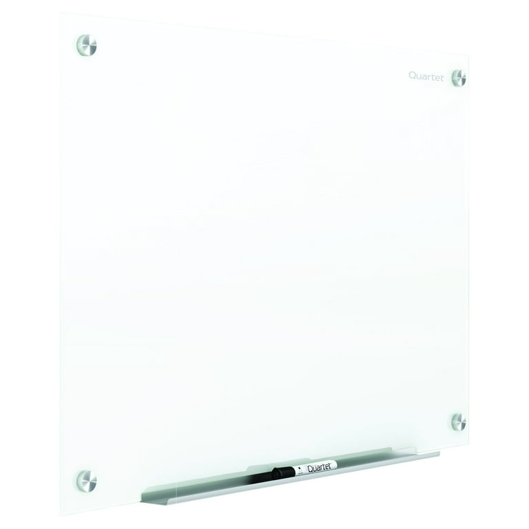Brilliance Glass Dry-Erase Boards, 48 x 48, White Surface Brilliance Glass Dry-Erase Boards, 48 x 48, White Surface