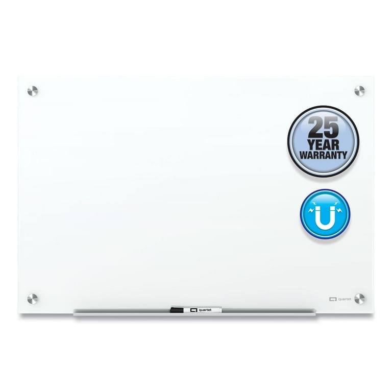 Brilliance Glass Dry-Erase Boards, 72 x 48, White Surface