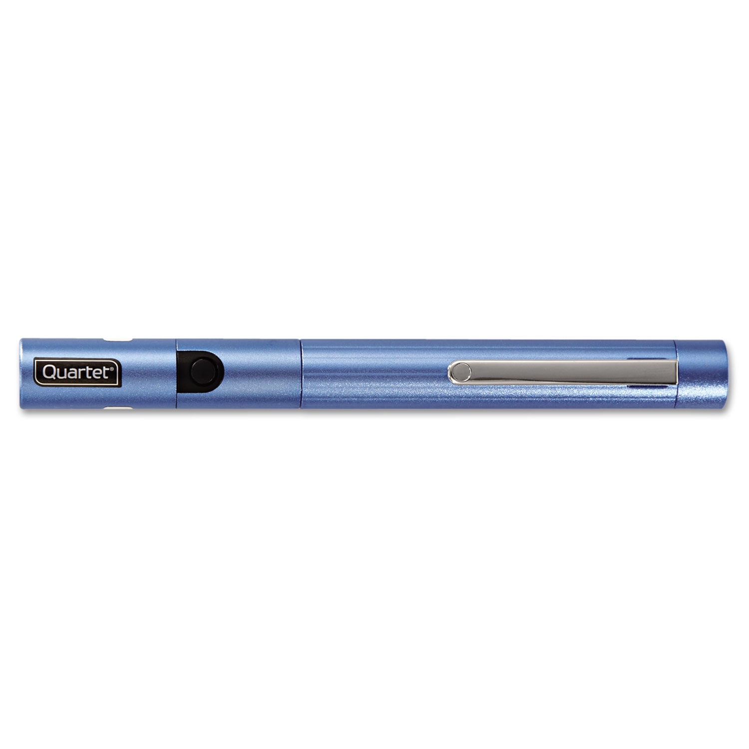 Quartet Brilliant Green Laser Pointer, Class 2, Projects 1640 Ft, Blue Barrel