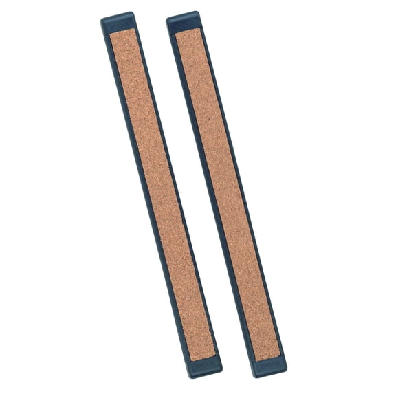 Quartet Bulletin Bar III, 12" Length, Cork, Black Plastic Frame, 2 Pack