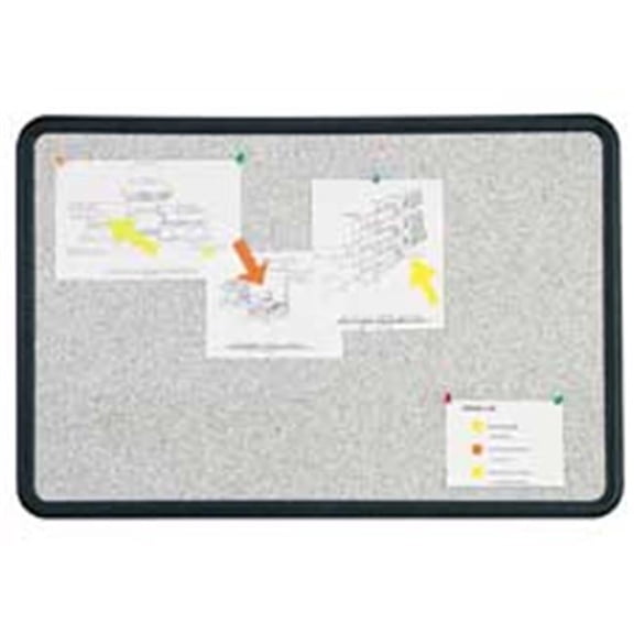 Quartet  Bulletin Board- 3ft.x2ft.- Black Frame-Faux Granite