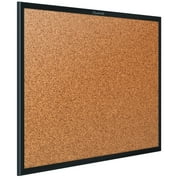 Quartet Classic Cork Bulletin Board 24 x 18 Black Aluminum Frame - Cork Boards