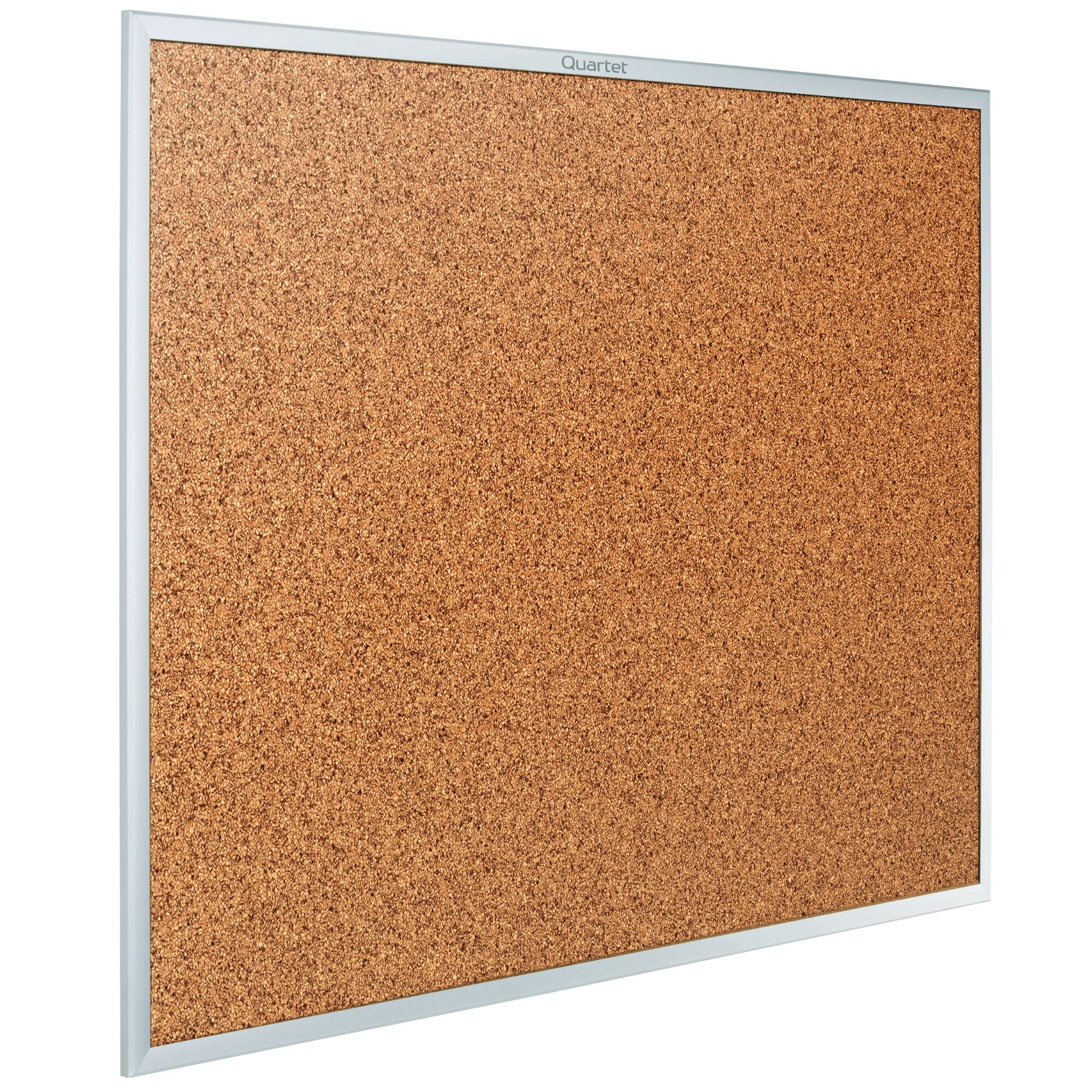 Quartet Classic Cork Bulletin Board, 72" x 48", Silver Aluminum Frame