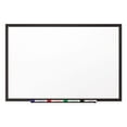 thumbnail image 1 of Quartet Black Frame Duramax Porcelain Whiteboard - 60" Width X 36" Height - White Porcelain Surface - Black Aluminum Frame - Film - 1 Each (2545b), 1 of 2