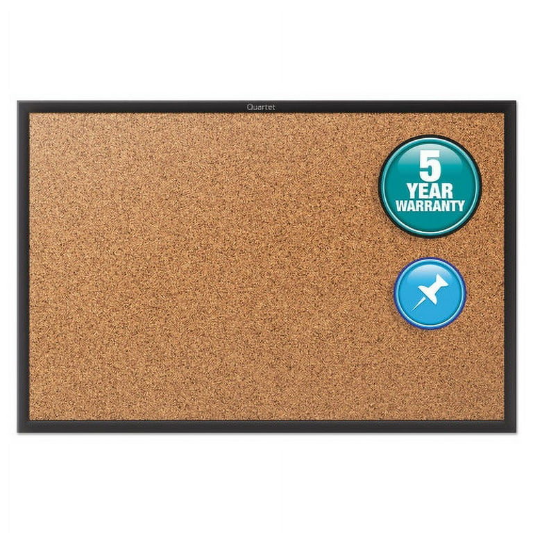 Classic Series Cork Bulletin Board, 48 x 36, Tan Surface, Black Aluminum Frame Classic Series Cork Bulletin Board, 48 x 36, Tan Surface, Black Aluminum Frame