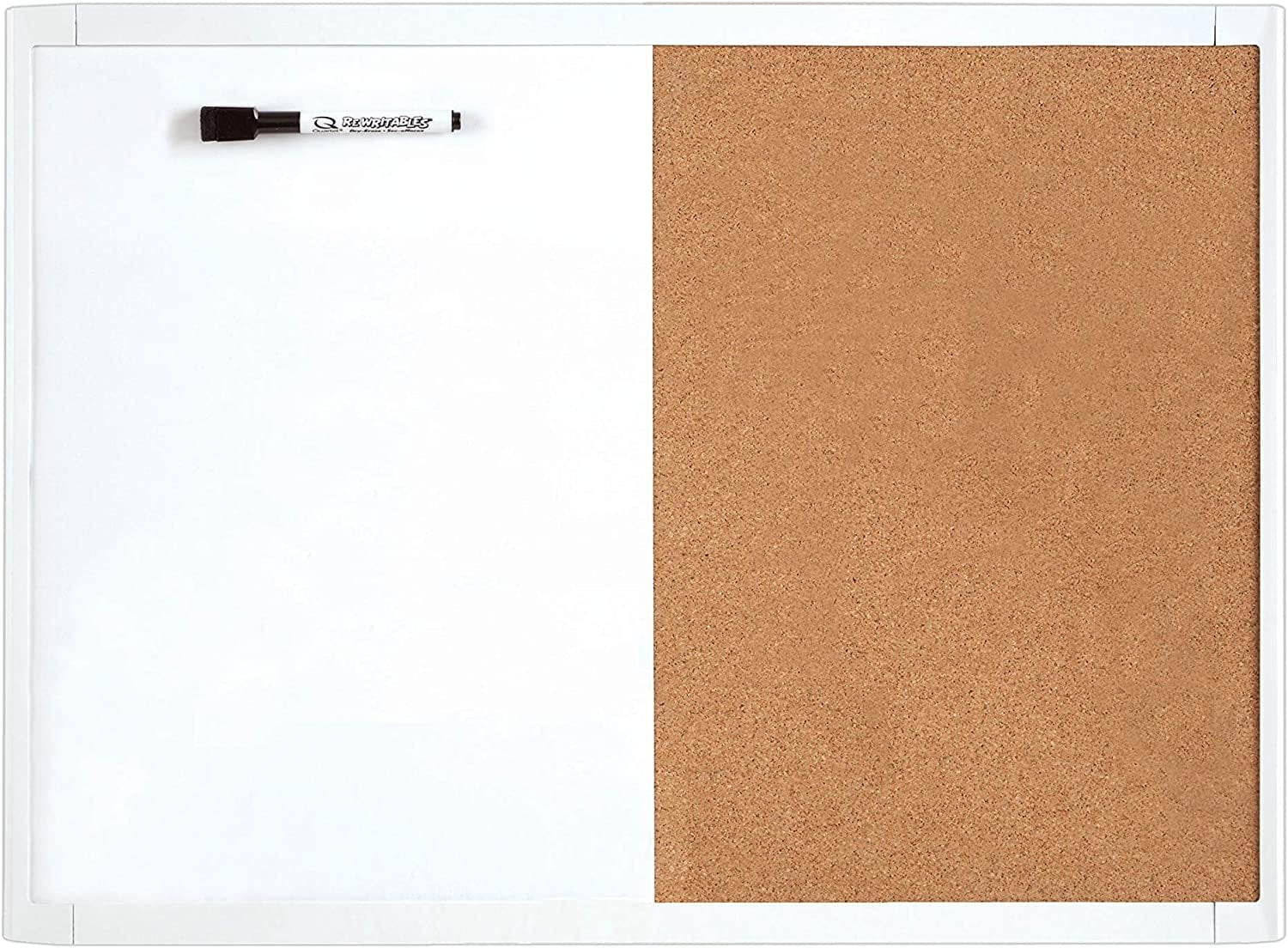 Quartet Combination Whiteboard & Corkboard, Color Selected For