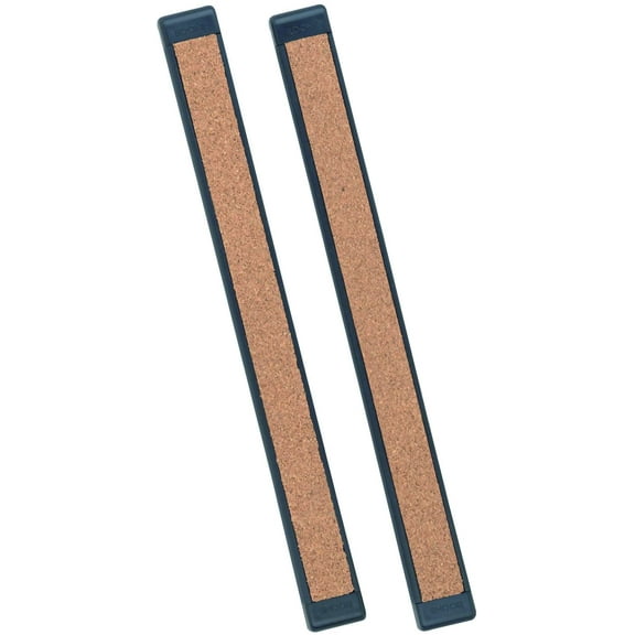 Quartet Connectible Bulletin Bars, 1 Inch x 1 Foot, Black Plastic Frame, 2 Bars per Pack (2440-2), Black/Brown