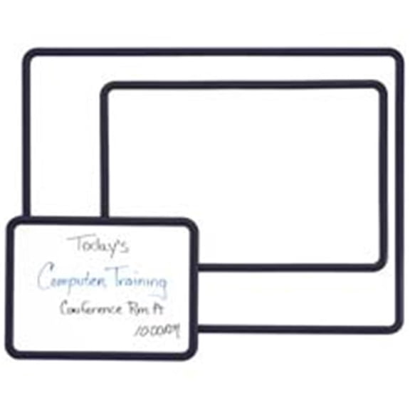 Quartet  Contour Melamine Board- 3ft.x2ft.- White Surface-Black Frame