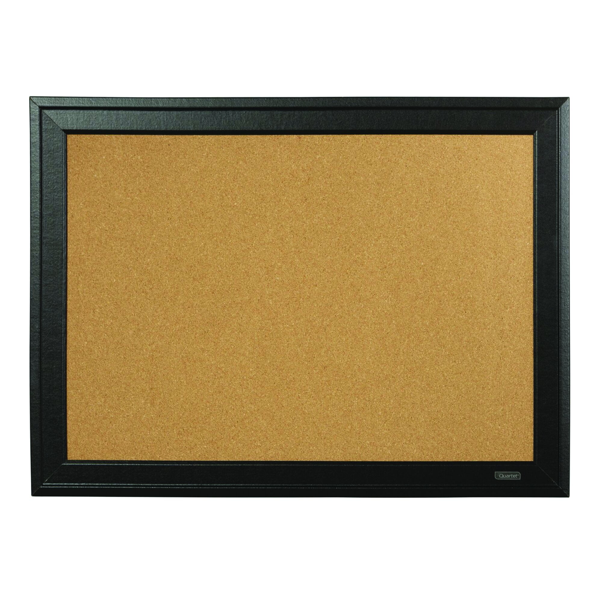 Quartet Cork Bulletin Board, 11" x 17", Black Frame