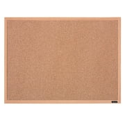 Quartet Cork Bulletin Board, 17" x 23", Oak Finish Frame 35-380342Q