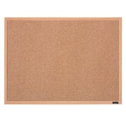 Quartet Cork Bulletin Board, 17" x 23", Oak Finish Frame (35-380342Q)